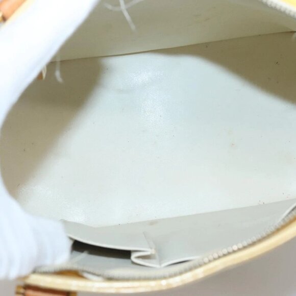 LOUIS VUITTON Monogram Vernis Houston Hand Bag Perle M91342 LV Auth 130722 - Picture 11 of 16
